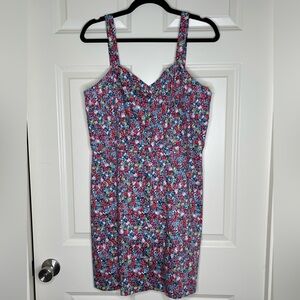 Gianni Bini Floral Sundress Button Down Summer Sweet